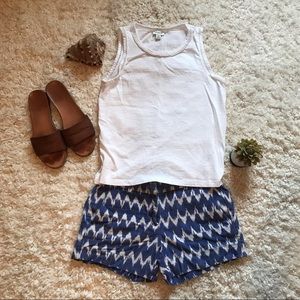 J. Crew Zig Zag Ikat Shorts